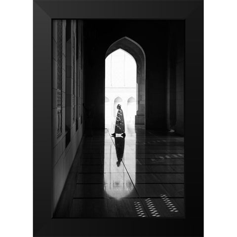 Light Black Modern Wood Framed Art Print by Kravanja, Jure