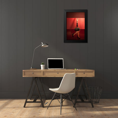 Spending Cuts On Personnel Black Modern Wood Framed Art Print by Perrone, Antonio