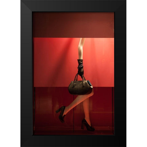 Spending Cuts On Personnel Black Modern Wood Framed Art Print by Perrone, Antonio