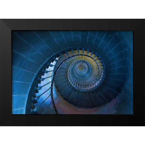 Caracol Black Modern Wood Framed Art Print by Ferreira, Remi