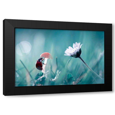 Speed Dating Black Modern Wood Framed Art Print with Double Matting by Bravin, Fabien