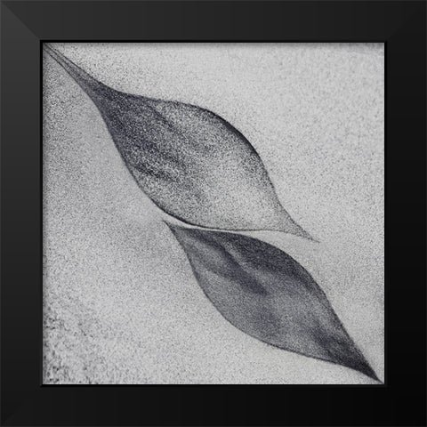 Shaped By A Creative Wind Black Modern Wood Framed Art Print by Flour, Piet