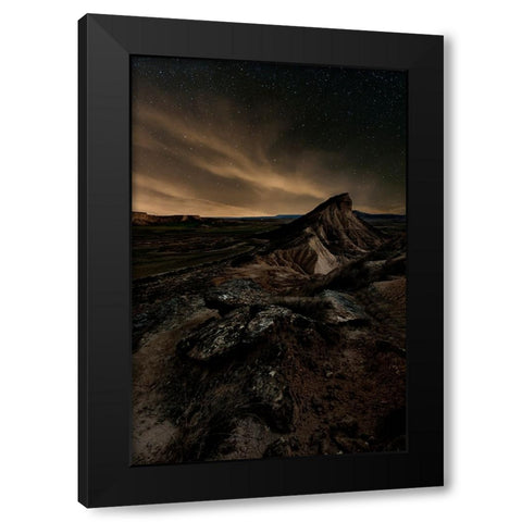 Broken Black Modern Wood Framed Art Print by Martin Castan, David