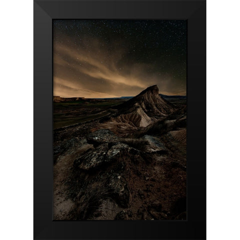 Broken Black Modern Wood Framed Art Print by Martin Castan, David