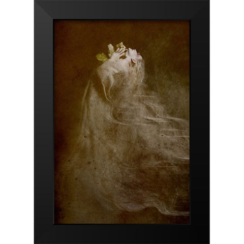 Autumn Black Modern Wood Framed Art Print by Mest, Olga