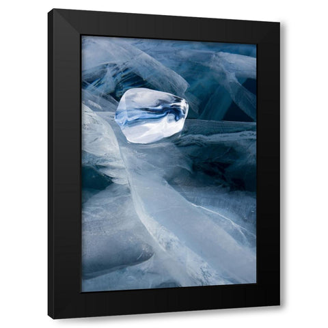 Crystal Black Modern Wood Framed Art Print by Narchuk, Andrey
