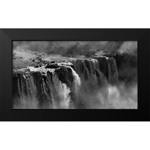 Demonstration Of Power Black Modern Wood Framed Art Print by Zhang, Zan