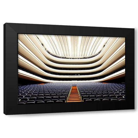 Sala Principal Black Modern Wood Framed Art Print by Fleckenstein, Martin