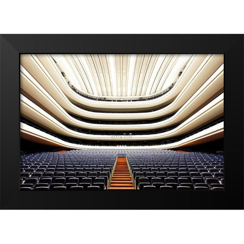 Sala Principal Black Modern Wood Framed Art Print by Fleckenstein, Martin