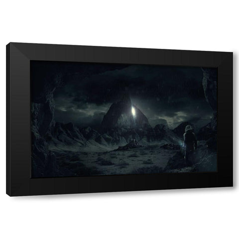 Apocalipto Black Modern Wood Framed Art Print by Perez, Alvaro