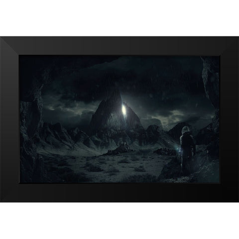 Apocalipto Black Modern Wood Framed Art Print by Perez, Alvaro