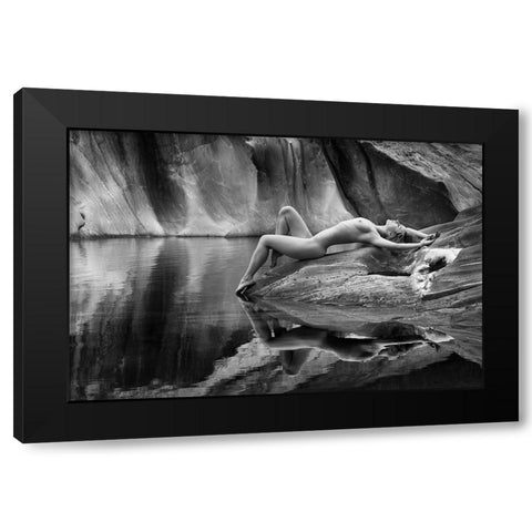 Place Of Dreams Black Modern Wood Framed Art Print with Double Matting by Birkhofer, Bruno