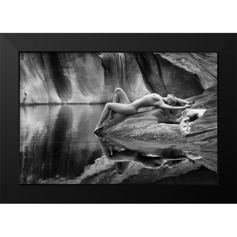 Place Of Dreams Black Modern Wood Framed Art Print by Birkhofer, Bruno