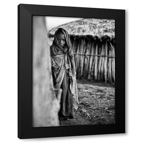 Feeling Like Such A Mess Black Modern Wood Framed Art Print by Jovic, Goran