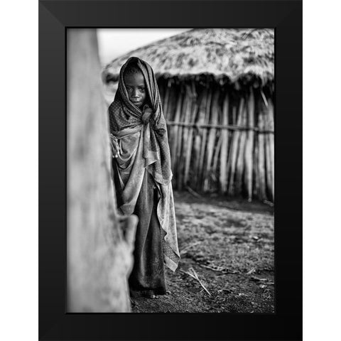 Feeling Like Such A Mess Black Modern Wood Framed Art Print by Jovic, Goran