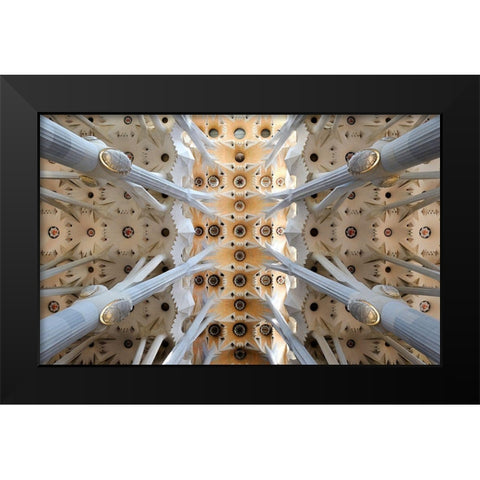 X Black Modern Wood Framed Art Print by Koga, Hiroaki