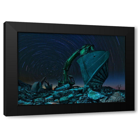 Dewosmir Black Modern Wood Framed Art Print by Majkut, Peter