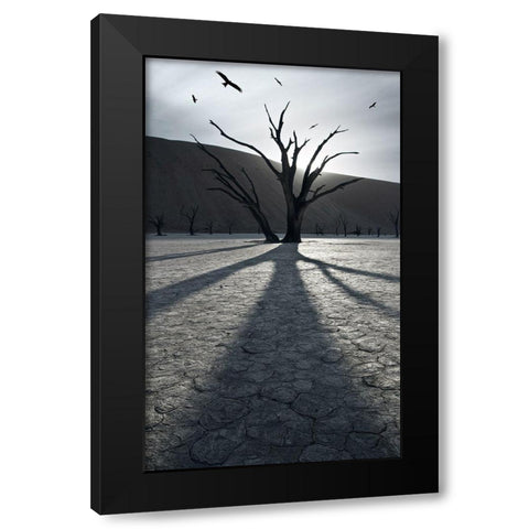 900 Years After Black Modern Wood Framed Art Print by Del Grosso, Sebastien