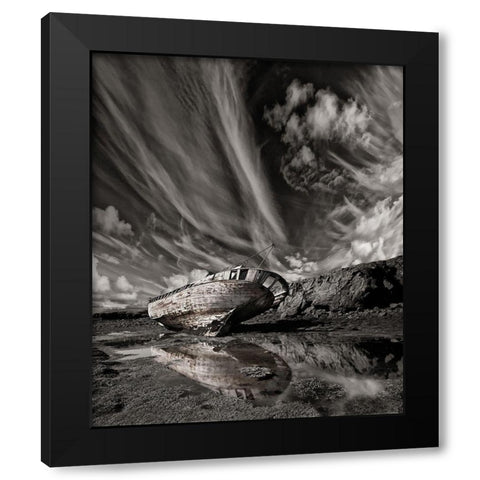 Final Place (Mono) Black Modern Wood Framed Art Print by H. Ingibergsson, Torsteinn