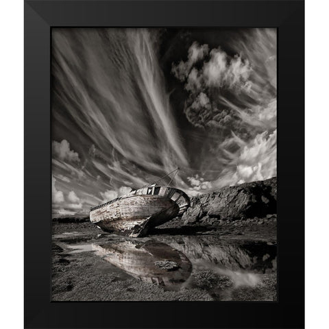 Final Place (Mono) Black Modern Wood Framed Art Print by H. Ingibergsson, Torsteinn