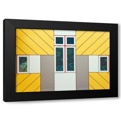 Facade Black Modern Wood Framed Art Print with Double Matting by Bartsch, Heidi