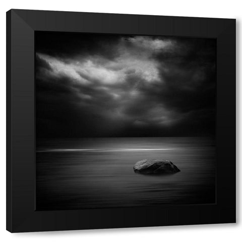 Untitled Black Modern Wood Framed Art Print by Kurcens, Kaspars