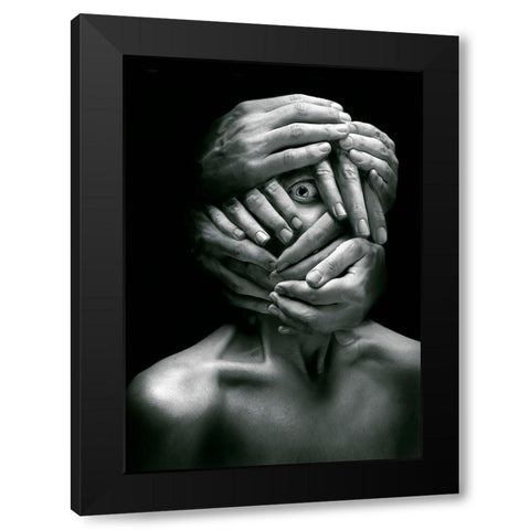 Sensus Videndi Black Modern Wood Framed Art Print with Double Matting by Goncharova, Angelina