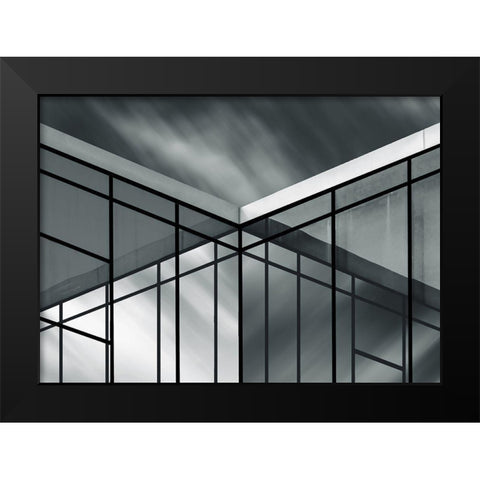 Crossing Clouds Black Modern Wood Framed Art Print by Garcia, Vladi