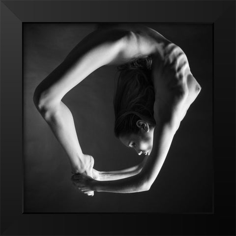 O Black Modern Wood Framed Art Print by MagnusPhotos