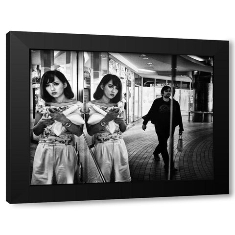 Mirror Black Modern Wood Framed Art Print by Suzuki, Tatsuo