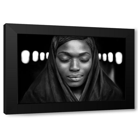 Visions Of Tomorrow Black Modern Wood Framed Art Print with Double Matting by Hur, Lars