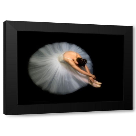 Elegance Black Modern Wood Framed Art Print with Double Matting by Pentony MA, Pauline