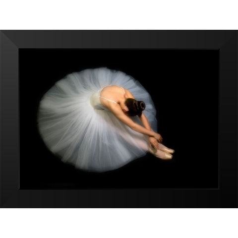 Elegance Black Modern Wood Framed Art Print by Pentony MA, Pauline