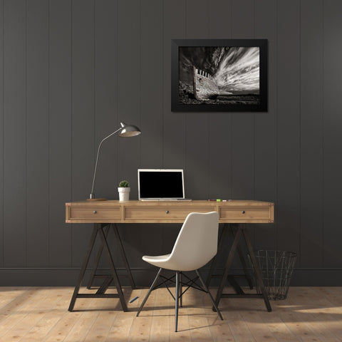 Permanent Place Black Modern Wood Framed Art Print by H. Ingibergsson, Torsteinn