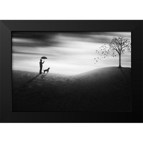 Autumn Black Modern Wood Framed Art Print by Marlianto, Ivan