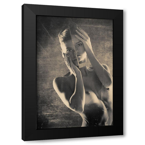 Untitled Black Modern Wood Framed Art Print with Double Matting by Liporace, Riccardo