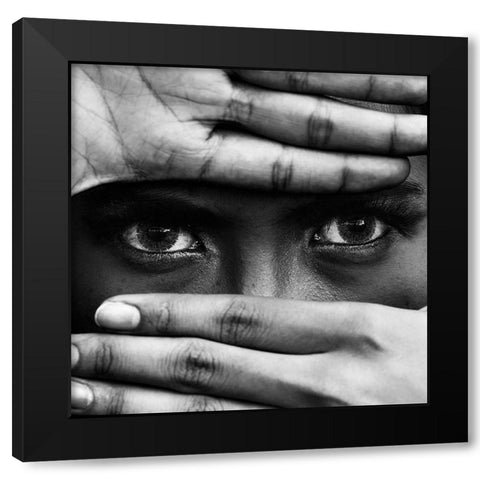 Untitled Black Modern Wood Framed Art Print with Double Matting by Alrasyid, Ajie