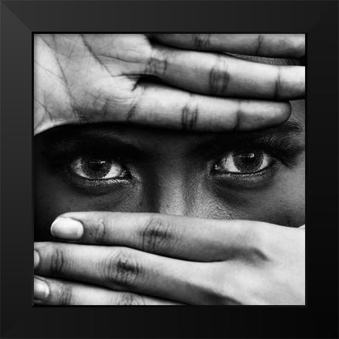 Untitled Black Modern Wood Framed Art Print by Alrasyid, Ajie