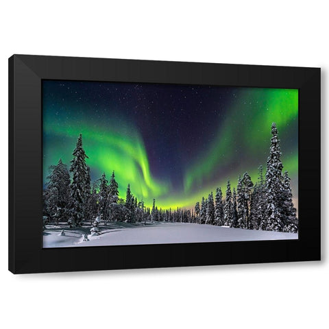Aurora Black Modern Wood Framed Art Print with Double Matting by Roemmelt, Dr. Nicholas