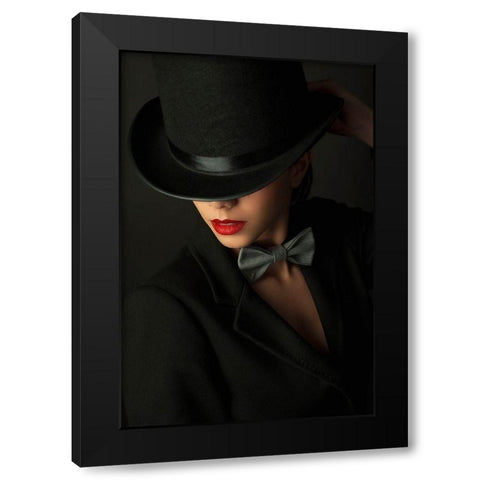 Qmystery Under The Topperq Black Modern Wood Framed Art Print with Double Matting by Corcoveanu, Livia