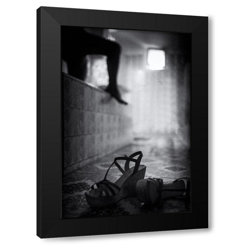 Bring Forth Ye Shadow Black Modern Wood Framed Art Print with Double Matting by Pergioudakis, Manos