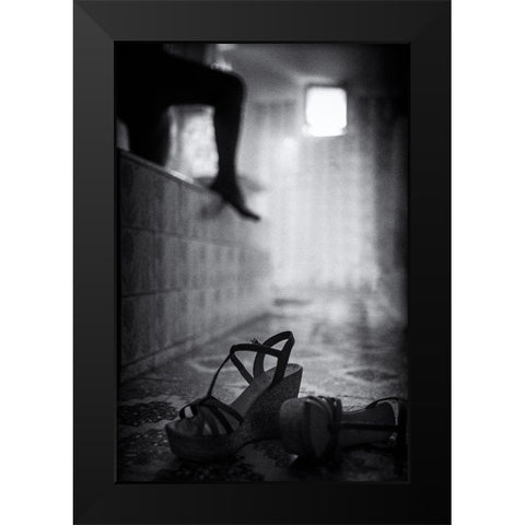 Bring Forth Ye Shadow Black Modern Wood Framed Art Print by Pergioudakis, Manos