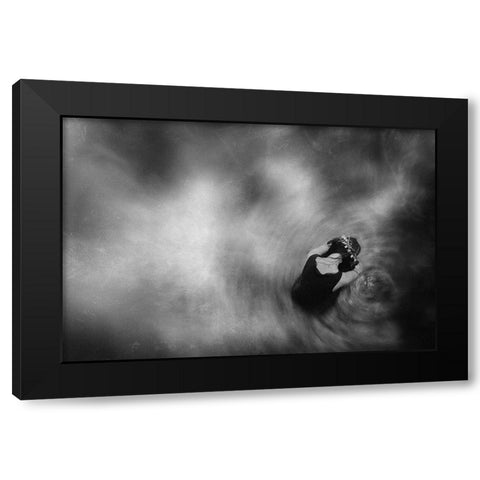 Dilemmas Of Love Black Modern Wood Framed Art Print with Double Matting by Satriani, Jay