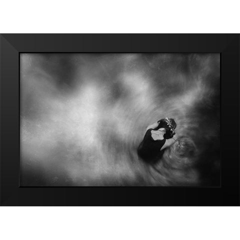 Dilemmas Of Love Black Modern Wood Framed Art Print by Satriani, Jay