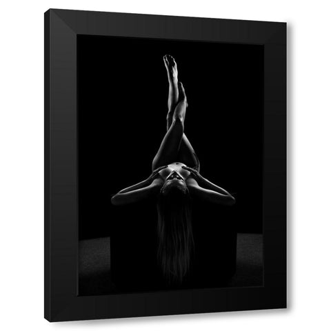 Eszter Black Modern Wood Framed Art Print with Double Matting by Kiss, Jozef