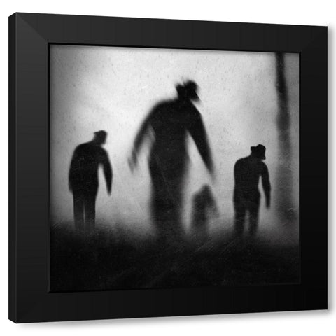 Untitled Black Modern Wood Framed Art Print with Double Matting by Satriani, Jay