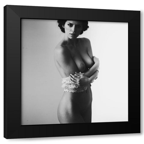 Naked Look Black Modern Wood Framed Art Print with Double Matting by Pereverzov, Alexander