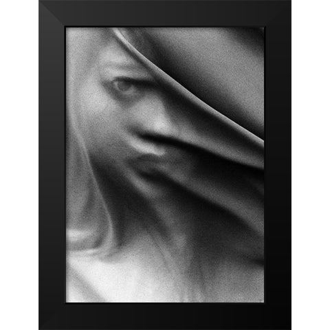 Valeria Black Modern Wood Framed Art Print by wahyu adi, bonifasius