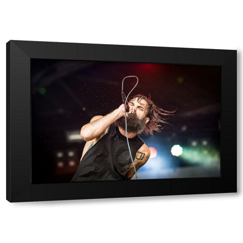 Letlive @Gmm 2014 Black Modern Wood Framed Art Print with Double Matting by V., Stijn