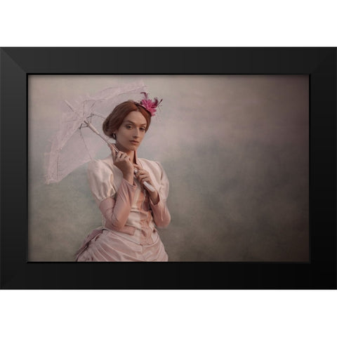 A Walk Black Modern Wood Framed Art Print by Mest, Olga